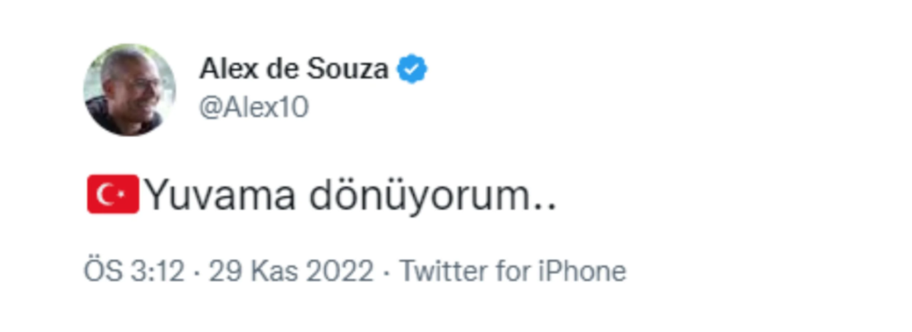 alex de souza dan fenerbahce taraftarini heyecanlandiran paylasim